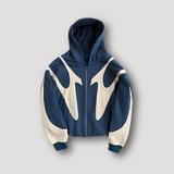 Draven | Flame-Panel Zip Hoodie