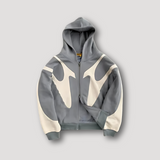 Draven | Flame-Panel Zip Hoodie