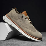 Strathmore | Mesh Knit Lace-Up Sneakers