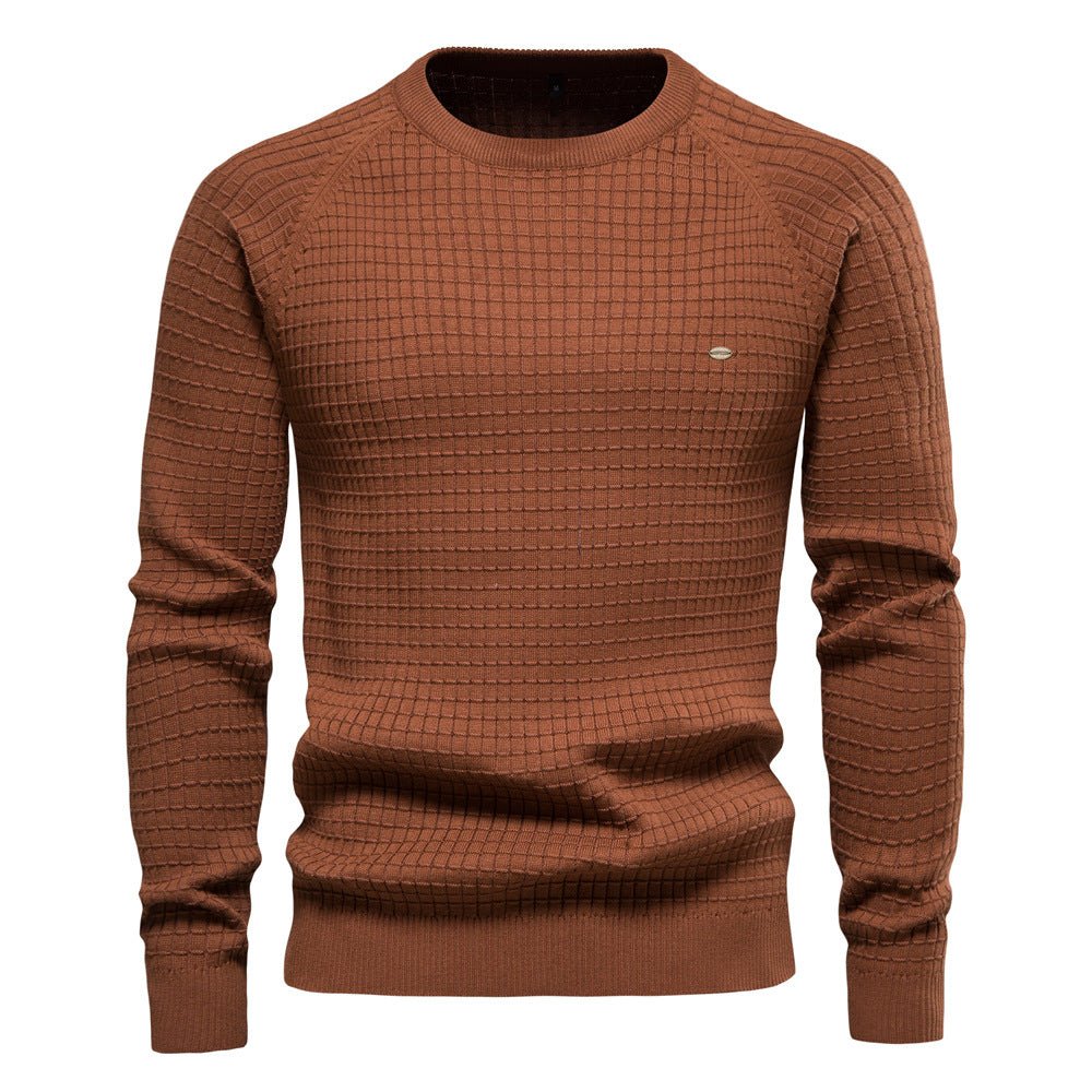 Dunsworth | Textured Long-Sleeve Crew-Neck Sweater