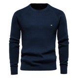 Dunsworth | Textured Long-Sleeve Crew-Neck Sweater