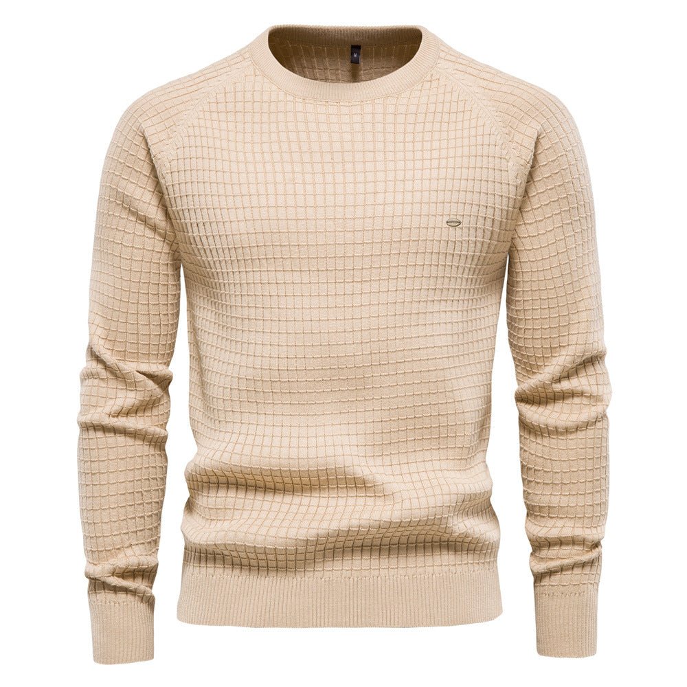 Dunsworth | Textured Long-Sleeve Crew-Neck Sweater