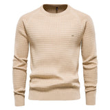 Dunsworth | Textured Long-Sleeve Crew-Neck Sweater