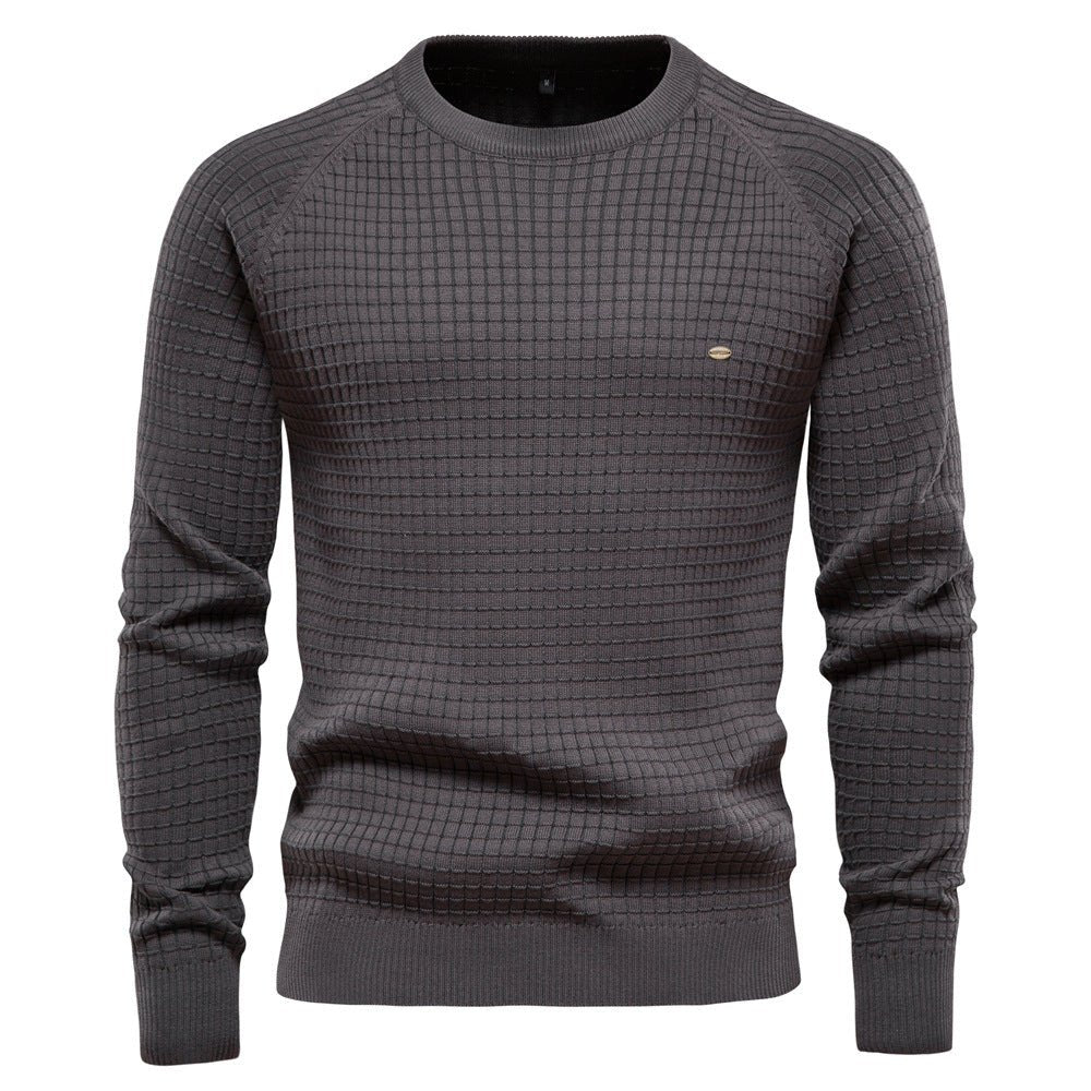 Dunsworth | Textured Long-Sleeve Crew-Neck Sweater