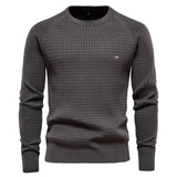 Dunsworth | Textured Long-Sleeve Crew-Neck Sweater