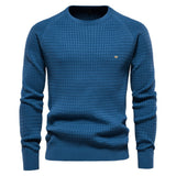 Dunsworth | Textured Long-Sleeve Crew-Neck Sweater