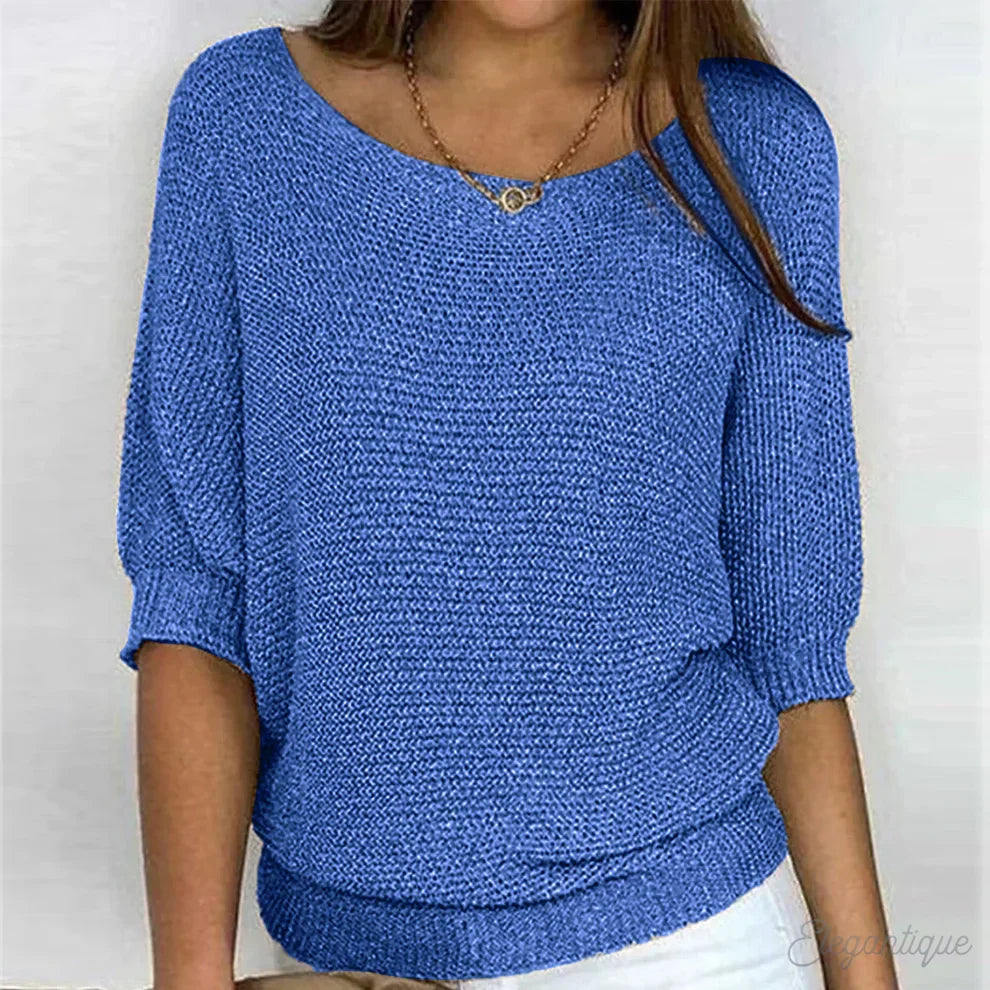 Tiverton | Textured Knit Crew Neck Sweater
