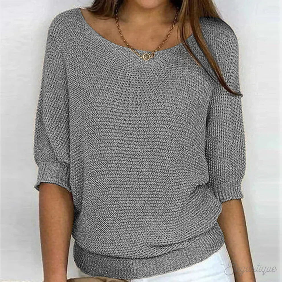 Tiverton | Textured Knit Crew Neck Sweater