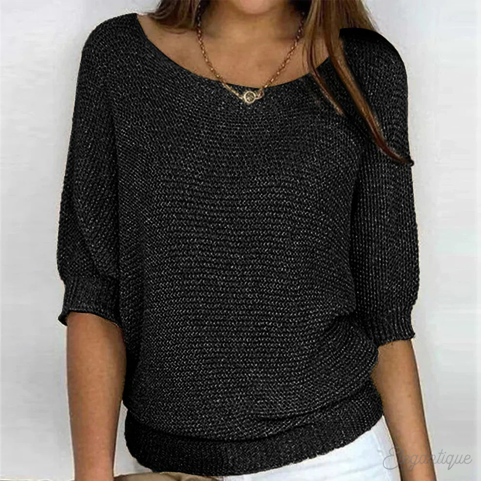 Tiverton | Textured Knit Crew Neck Sweater