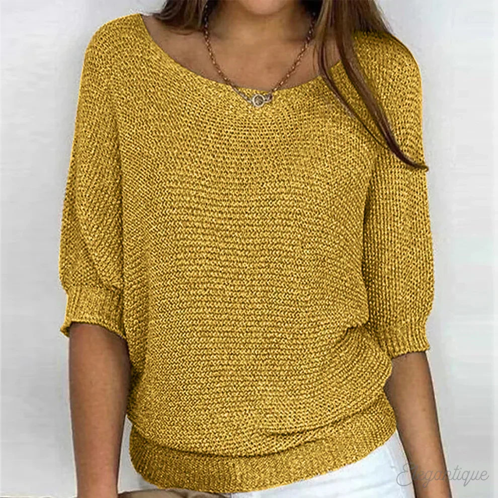 Tiverton | Textured Knit Crew Neck Sweater