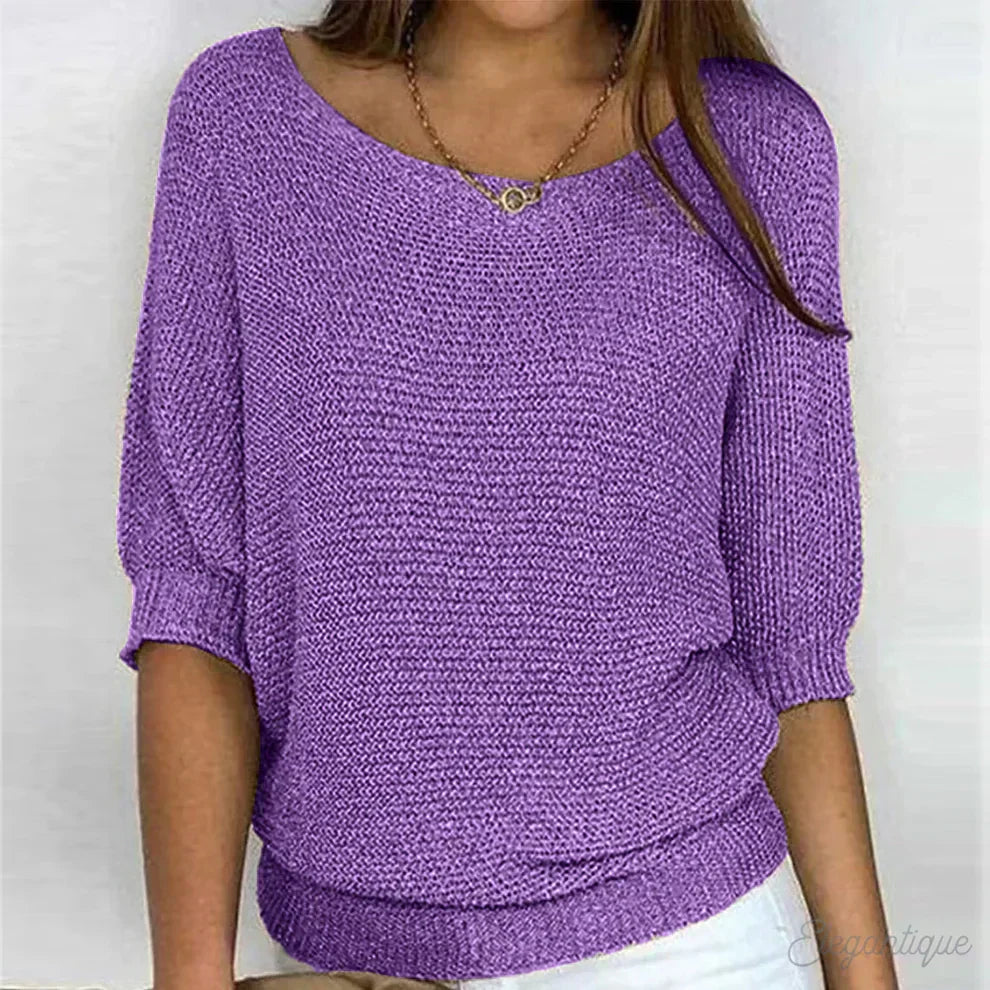 Tiverton | Textured Knit Crew Neck Sweater