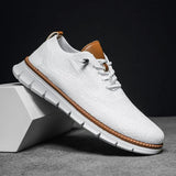 Strathmore | Mesh Knit Lace-Up Sneakers